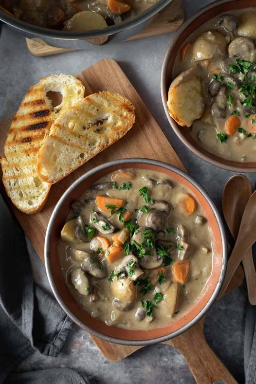 Creamy Vegan Mushroom Stew