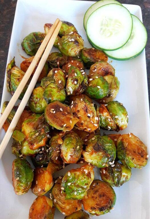 Gochujang Spiced Korean Brussels Sprouts