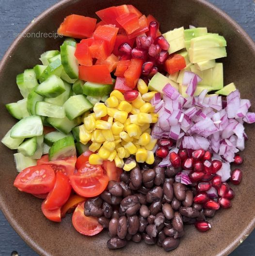 Vegan black bean salad | Mexican bean salad recipe