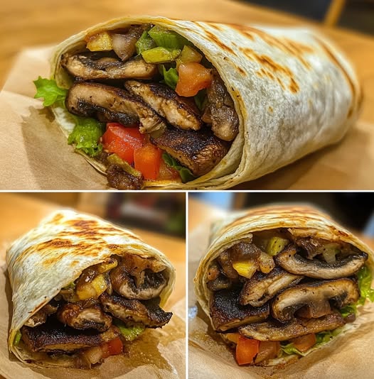 Vegan Portobello Mushroom Wrap