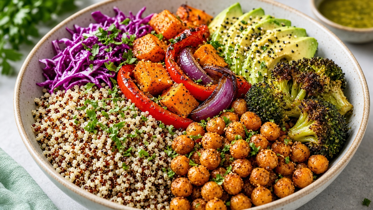 Rainbow Chickpea Buddha Bowl