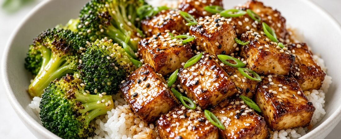 Teriyaki Tofu Rice Bowl
