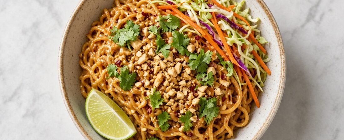 Spicy Peanut Noodle Bowl