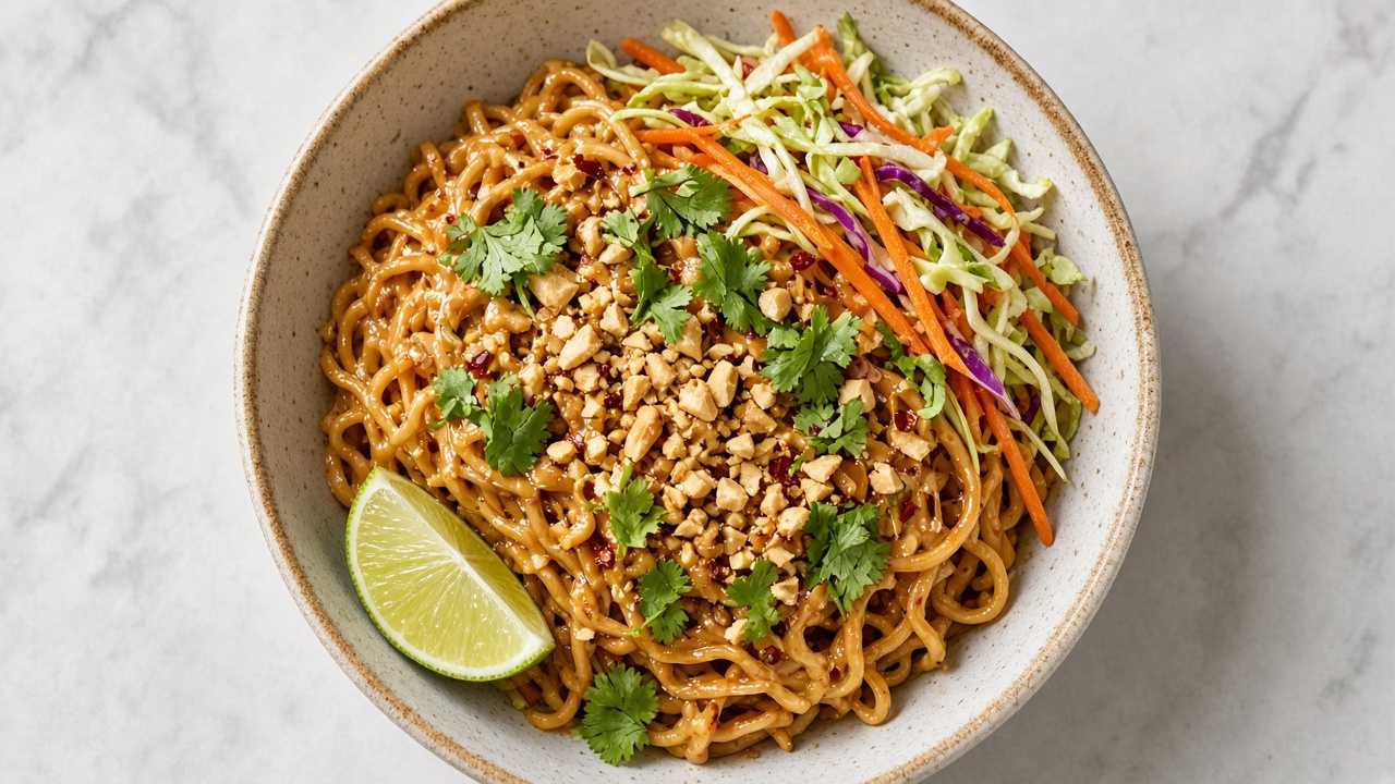 Spicy Peanut Noodle Bowl