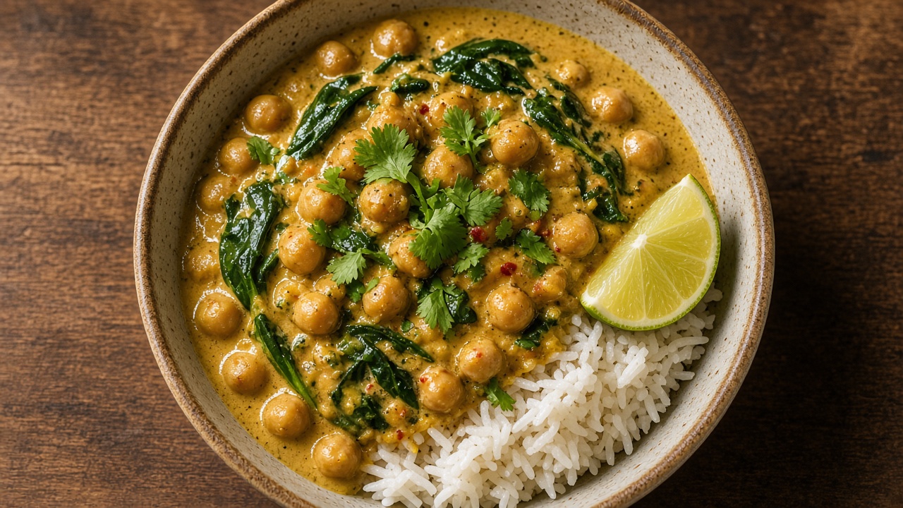 Coconut Chickpea Curry Bowl